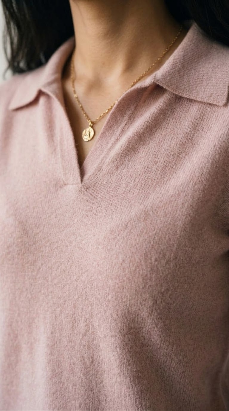 Liseré Polo Knit Sweater