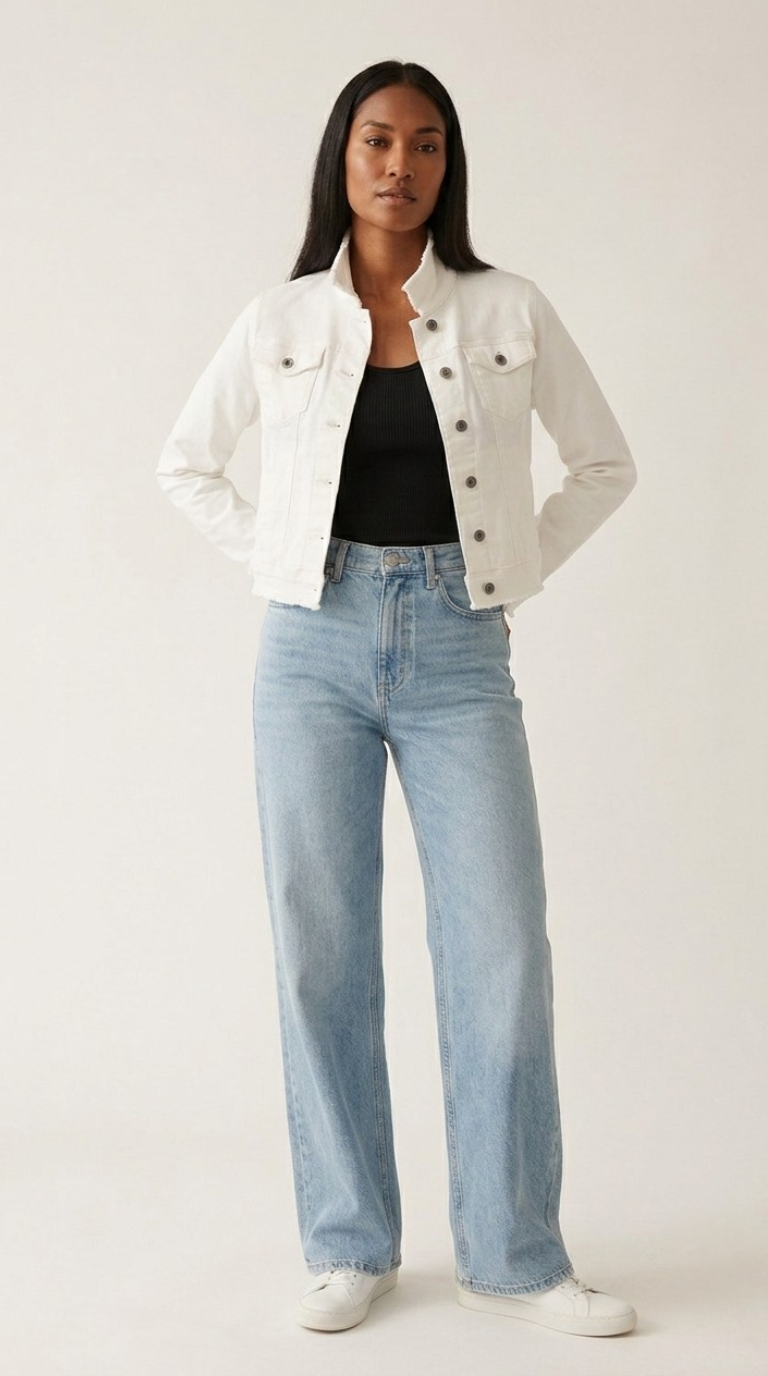 Effilé Raw Edge Denim Jacket