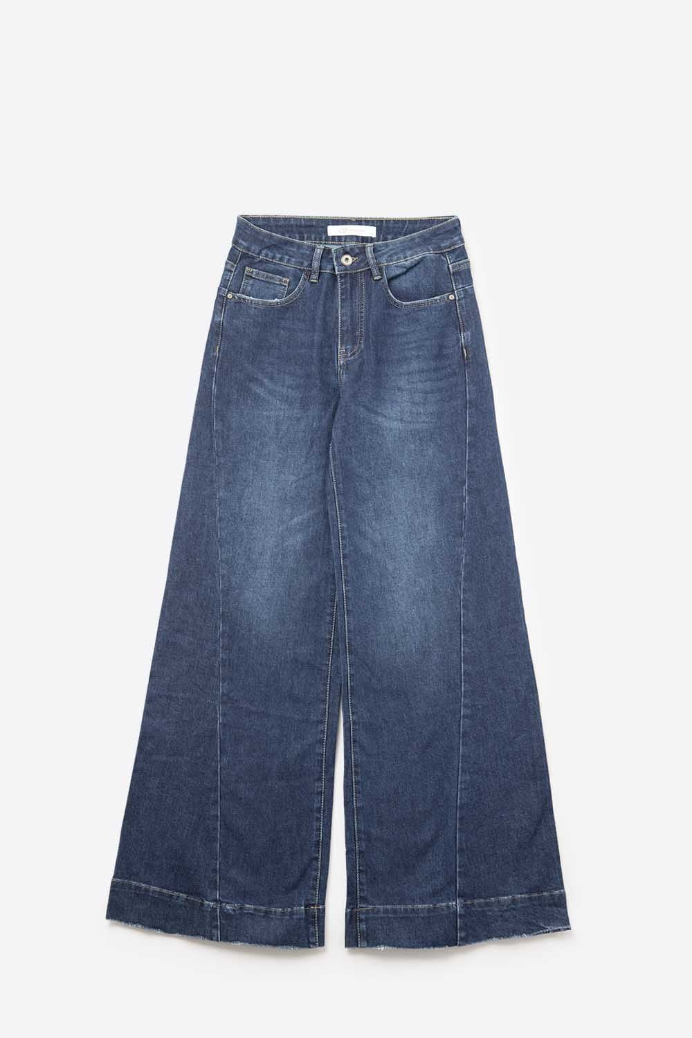 Largeur Dark Wash Wide Leg Jeans
