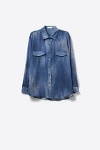 Nuée Strass Chiffon Shirt