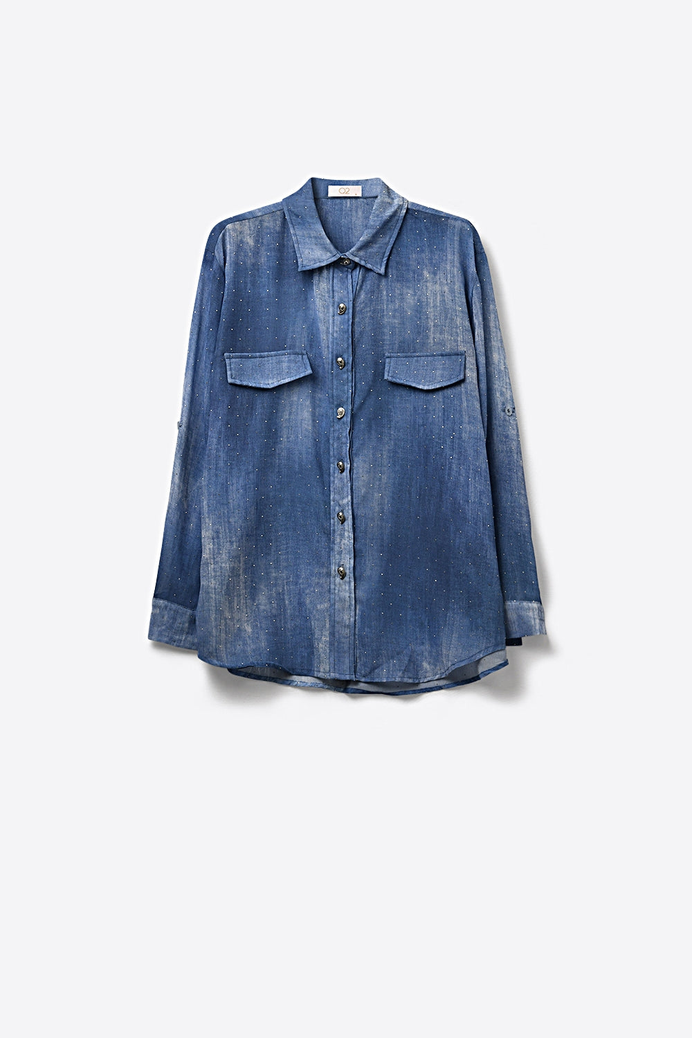 Nuée Strass Chiffon Shirt