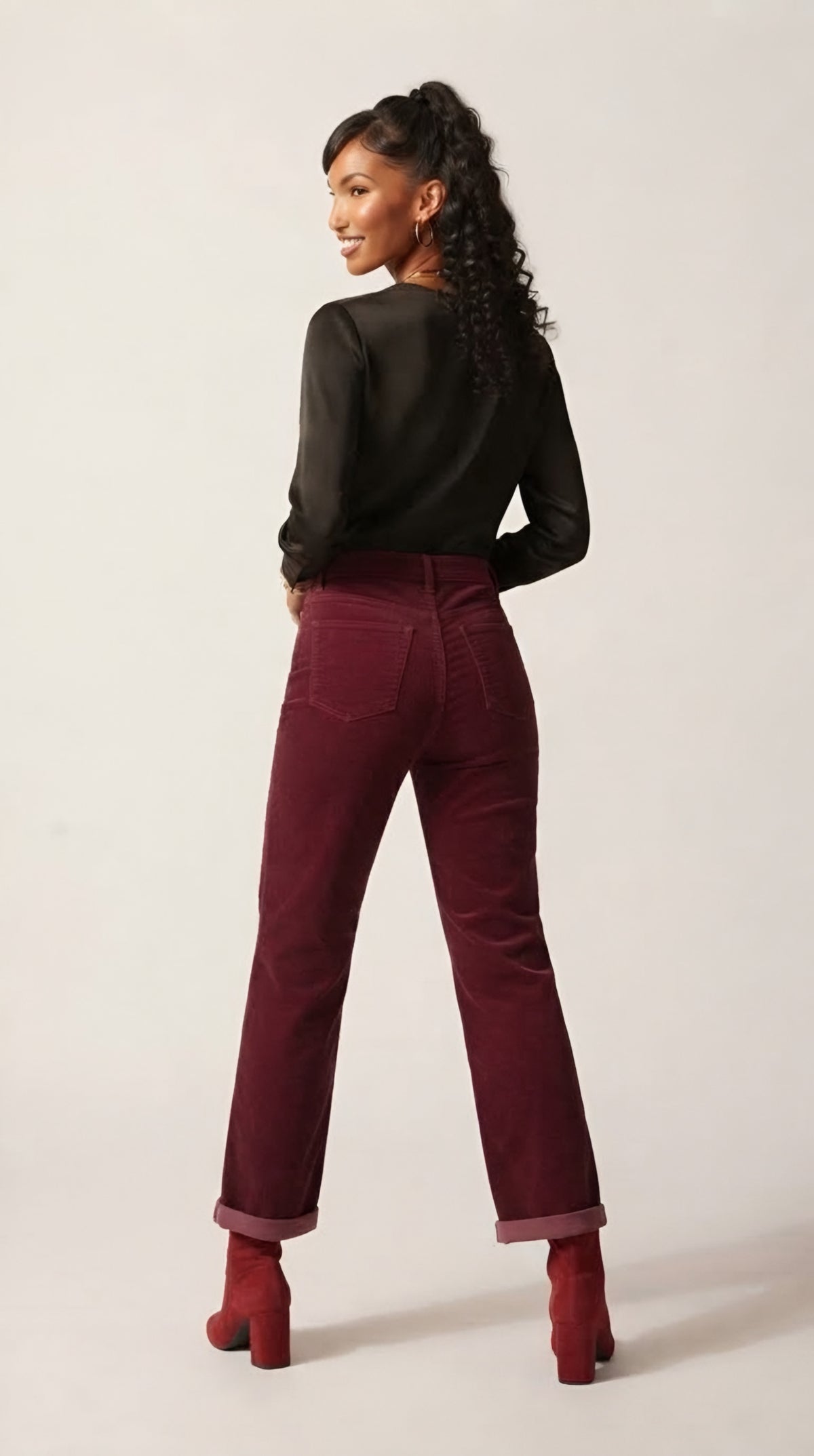 Sillon Barrel Leg Corduroy Pants