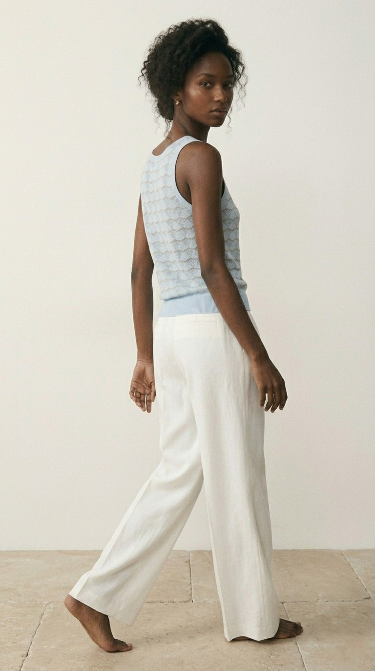 Lucent Metallic Knit Tank