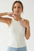 Côtelé Ribbed Racerback Tank
