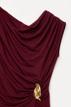Clinquant Draped Gold Top