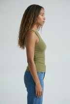 Côtelé Ribbed Racerback Tank