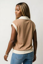 Cambre Colorblock Half Zip Top