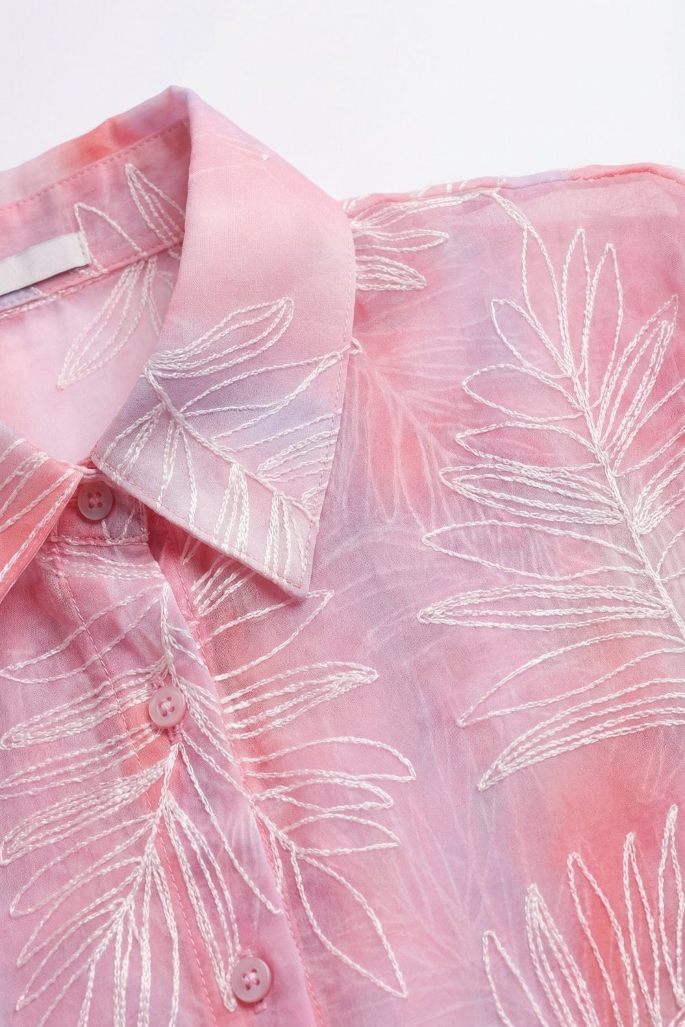 Palmiste Sheer Leaf Print Shirt
