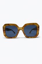 Azurin Blue Lens Square Shades