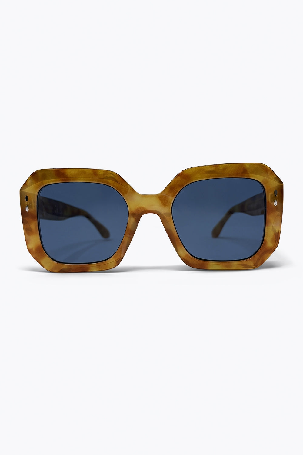 Azurin Blue Lens Square Shades