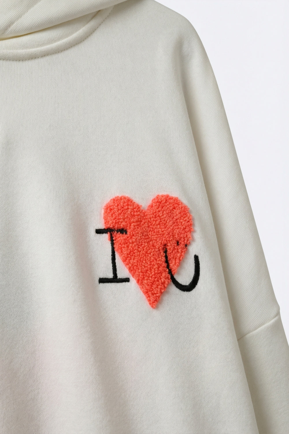 Câlin Bouclé Heart Hoodie