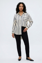 Liseré Satin Stripe Button Shirt
