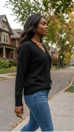 Solstice V-Neck Knit Jumper