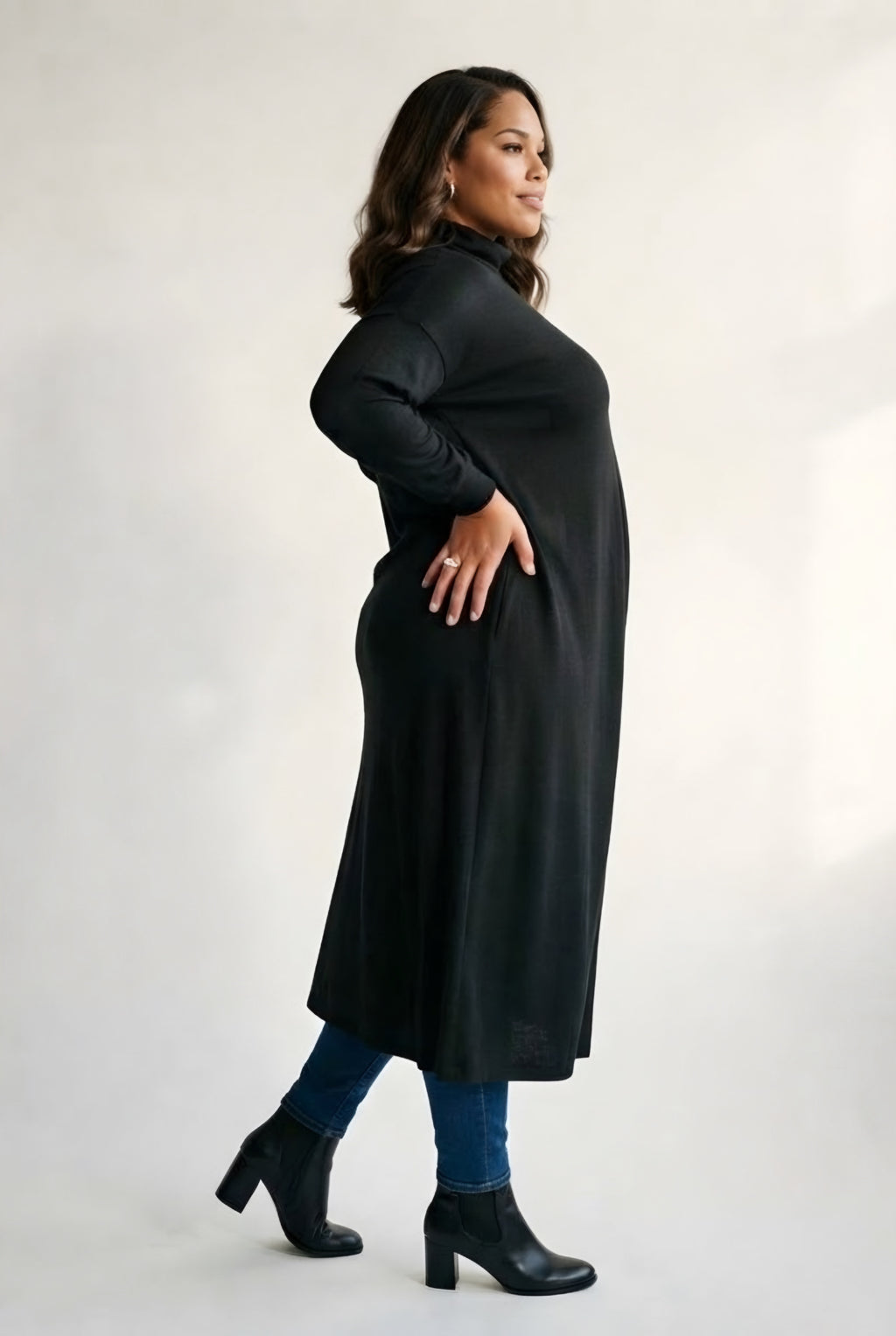 Cité Turtleneck Tunic — Noir