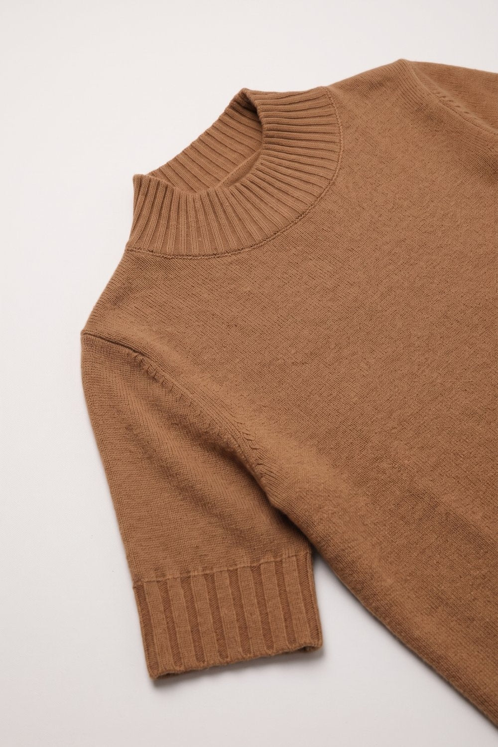 Hausse Chunky Ribbed High Collar Sweater
