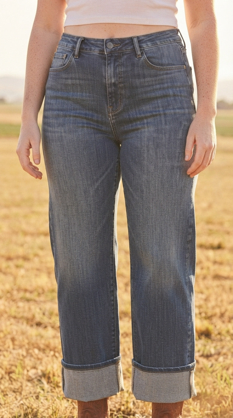 Courbe Barrel Cuffed Jeans