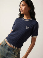 Maille Cable Knit Sweater