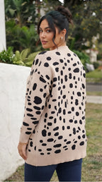Tacheté Open Front Cardigan