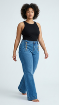Nautique Straight Golden Button Jeans