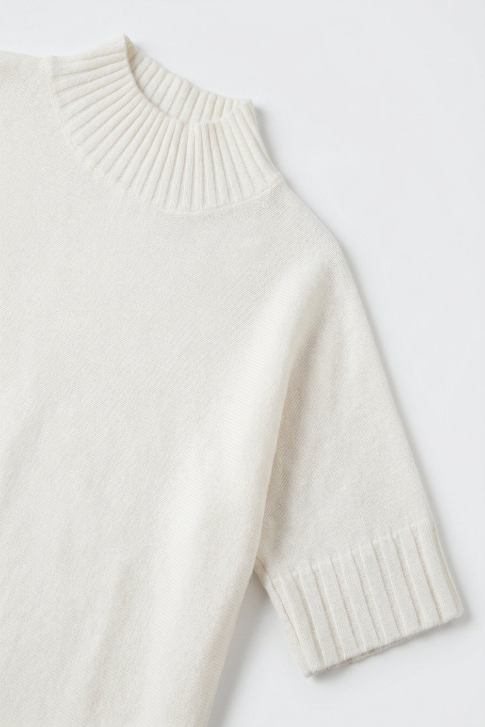 Hausse Chunky Ribbed High Collar Sweater