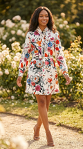 Corolle Floral Belted Mini Dress