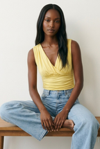 Froncé Ruched Wrap Top