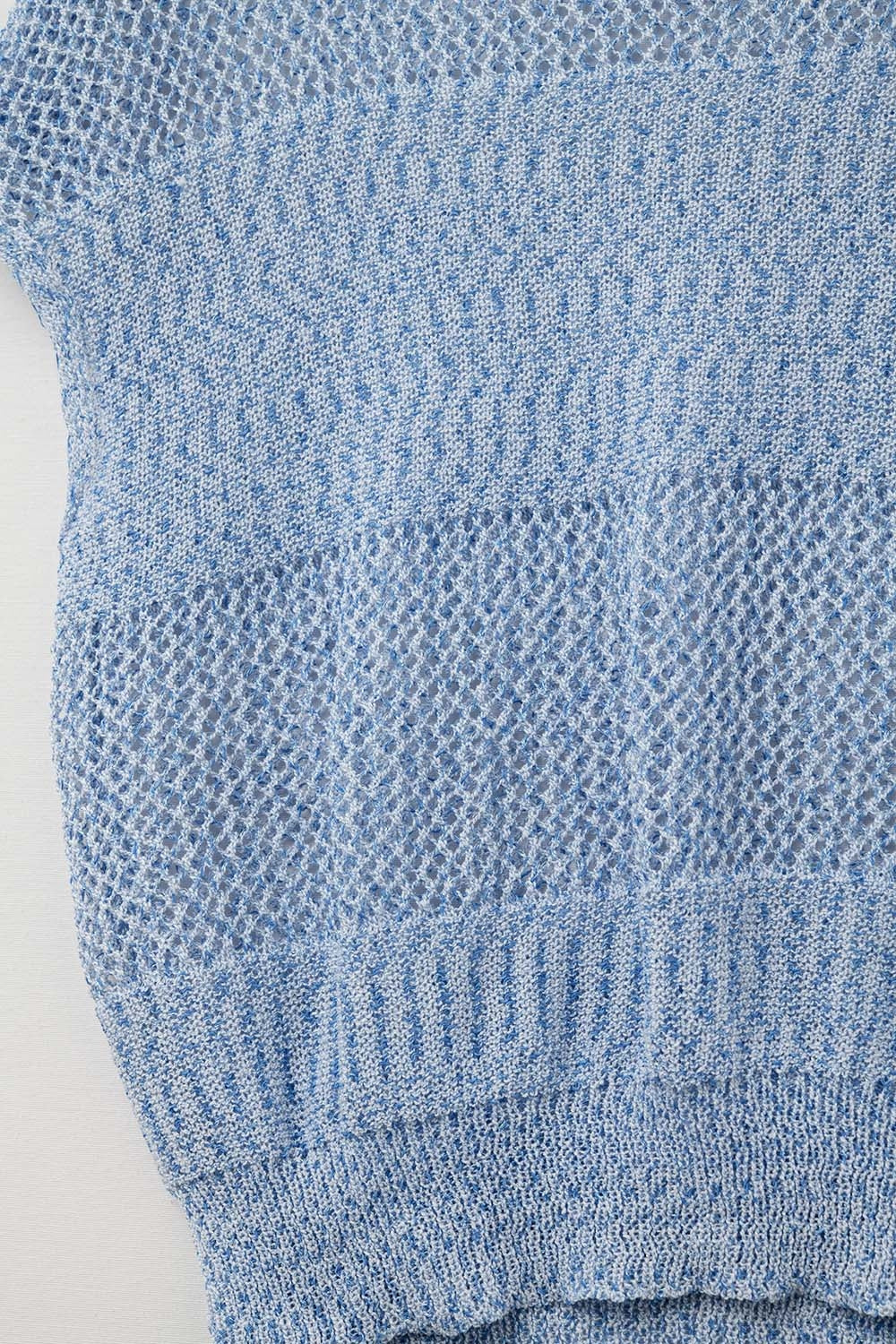Treillis Cap Sleeve Sweater