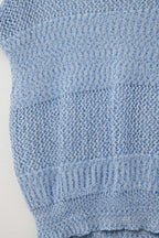 Treillis Cap Sleeve Sweater