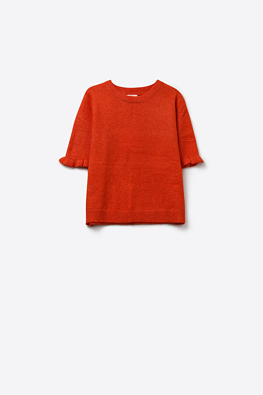 Duvet Ruffle Sleeve Sweater
