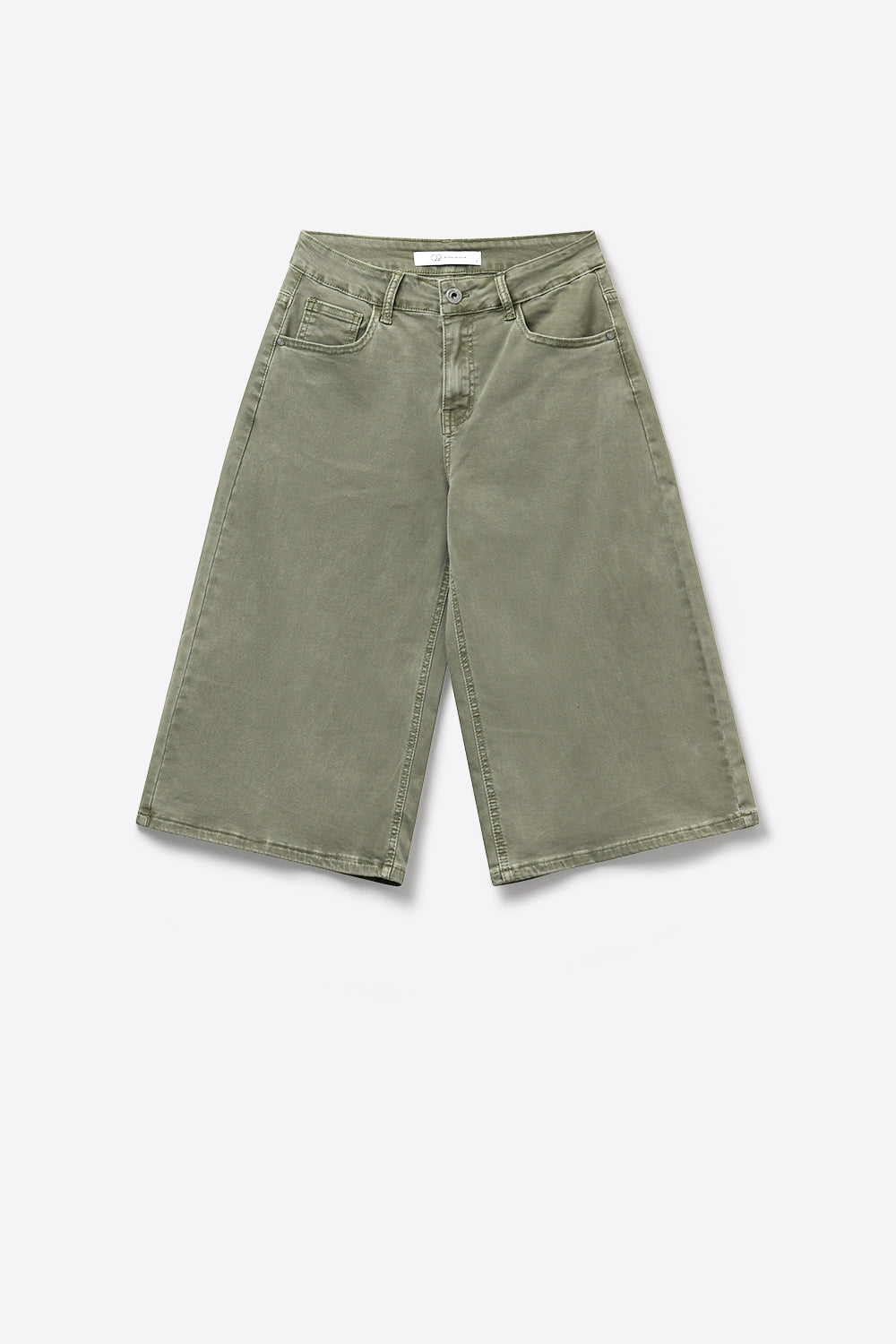 Indigo Wide Leg Bermuda Shorts