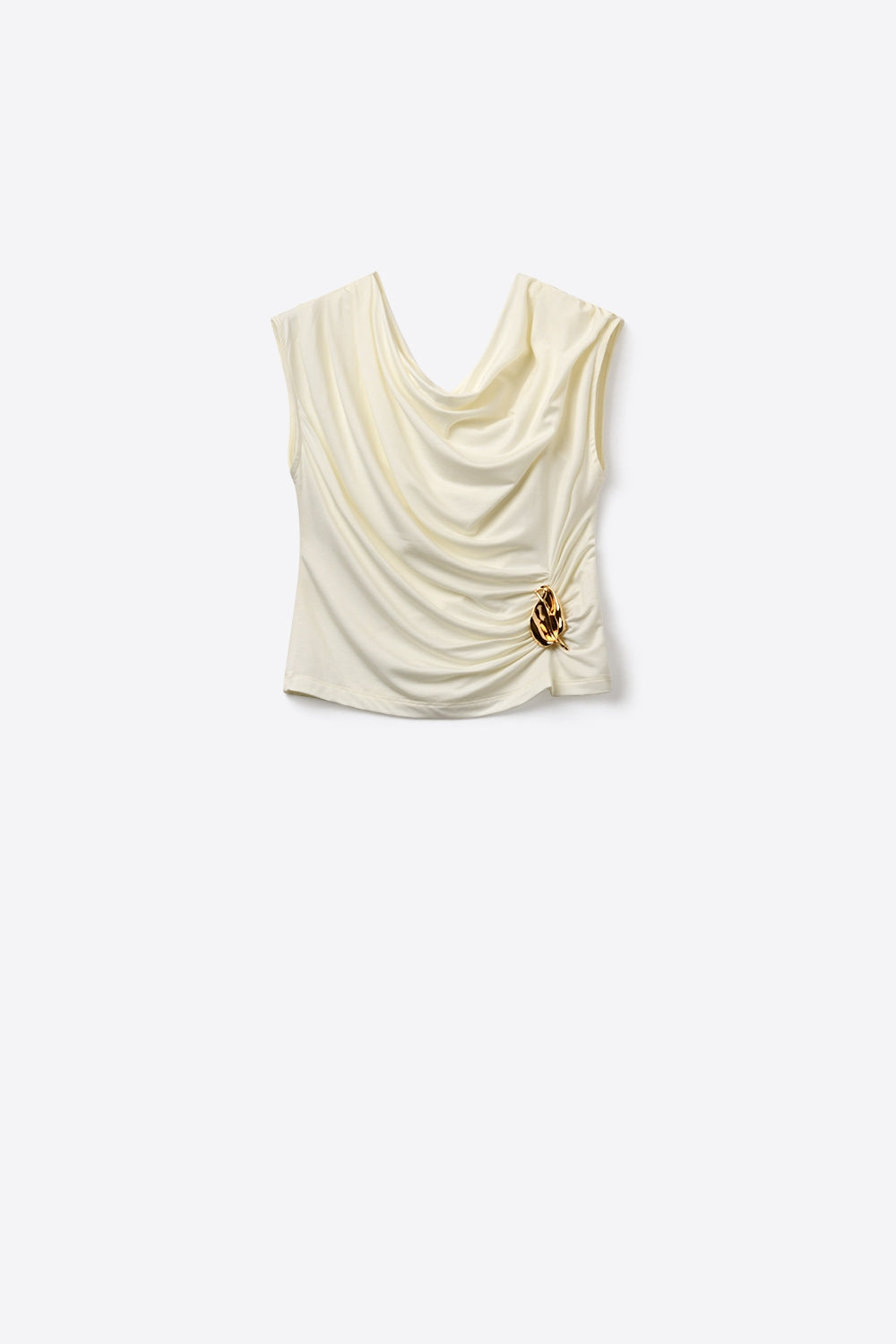 Clinquant Draped Gold Top