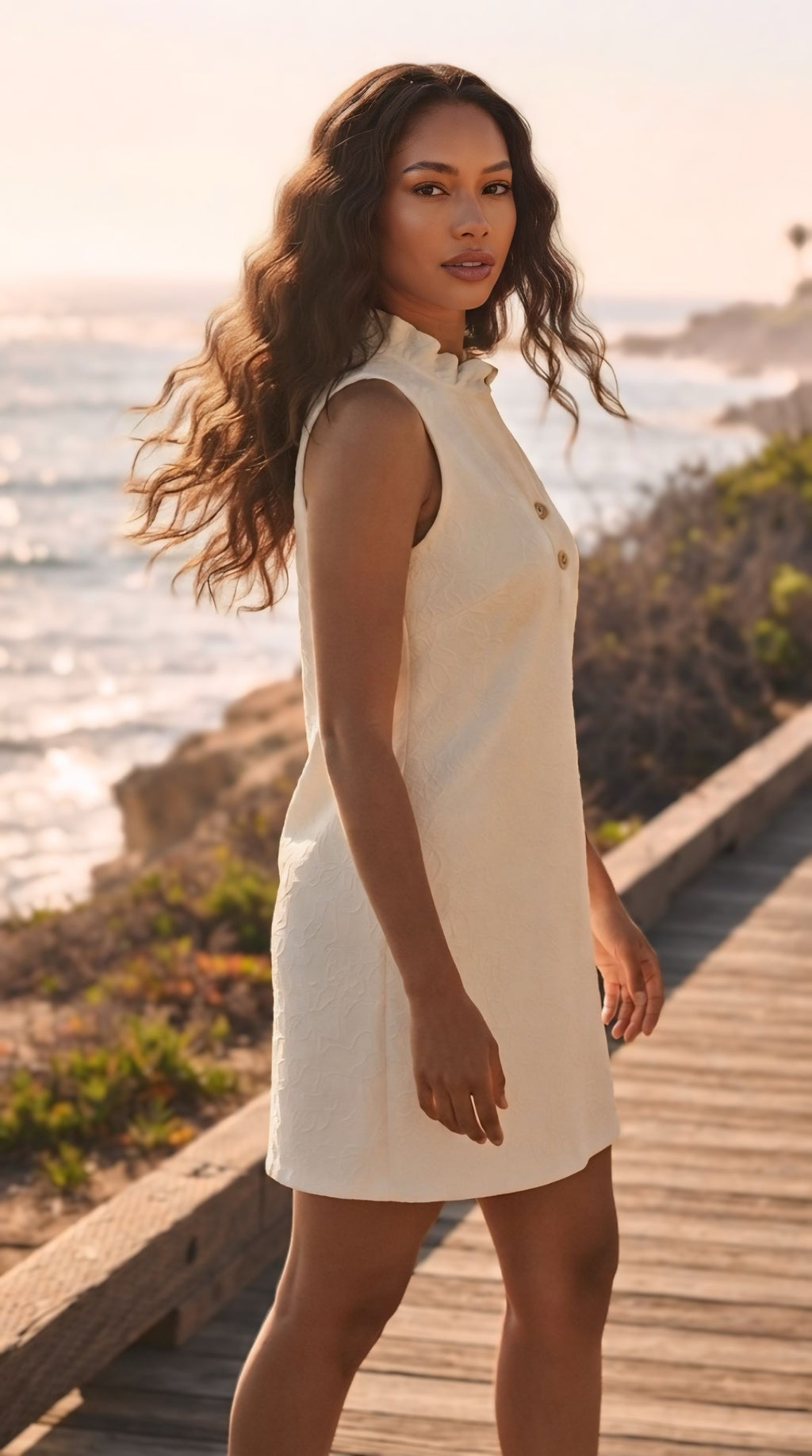 Marée Embossed Knit Dress