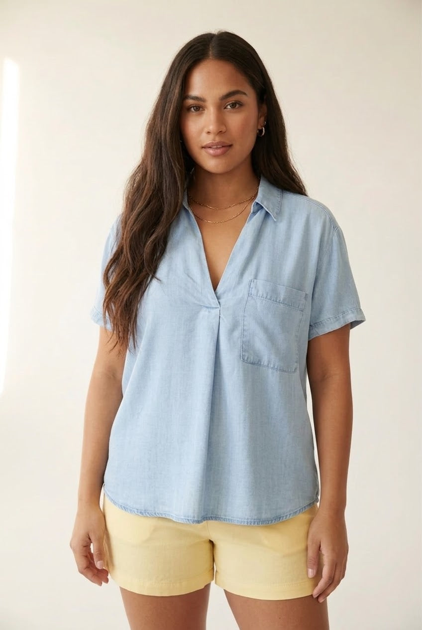 Céleste Tencel Polo Shirt