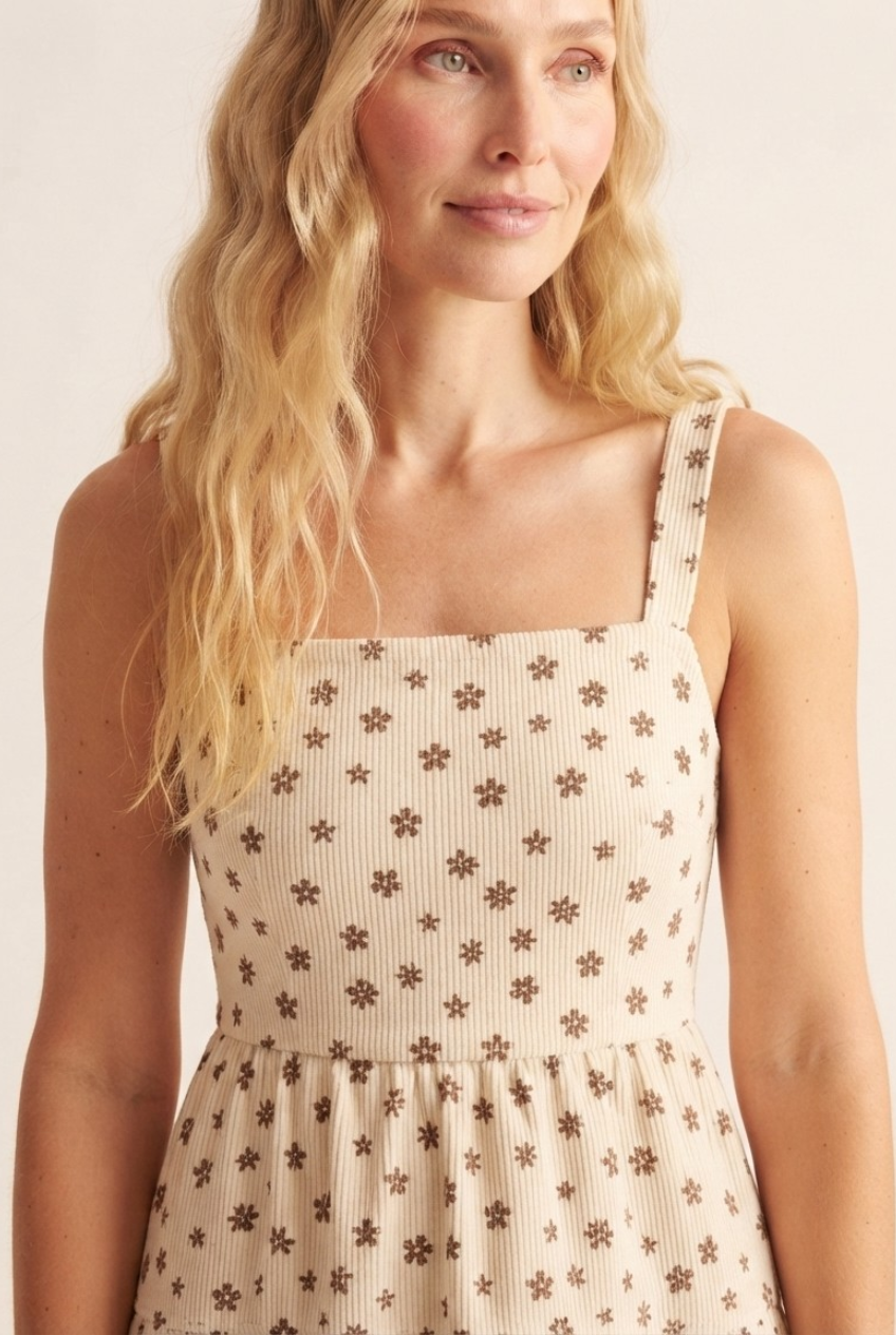 Rainure Corduroy Tiered Maxi Dress
