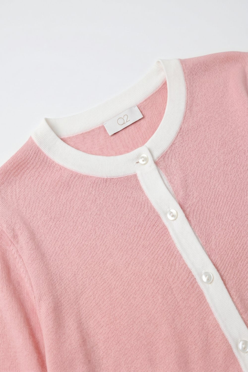 Galon Contrast Trim Cardigan