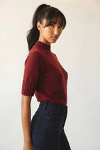 Hausse Chunky Ribbed High Collar Sweater