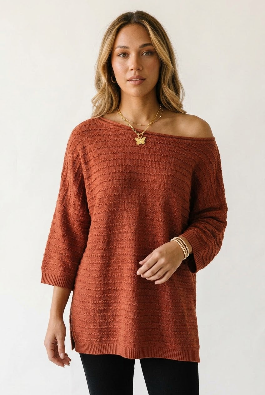 Épaule Off Shoulder Knit Top
