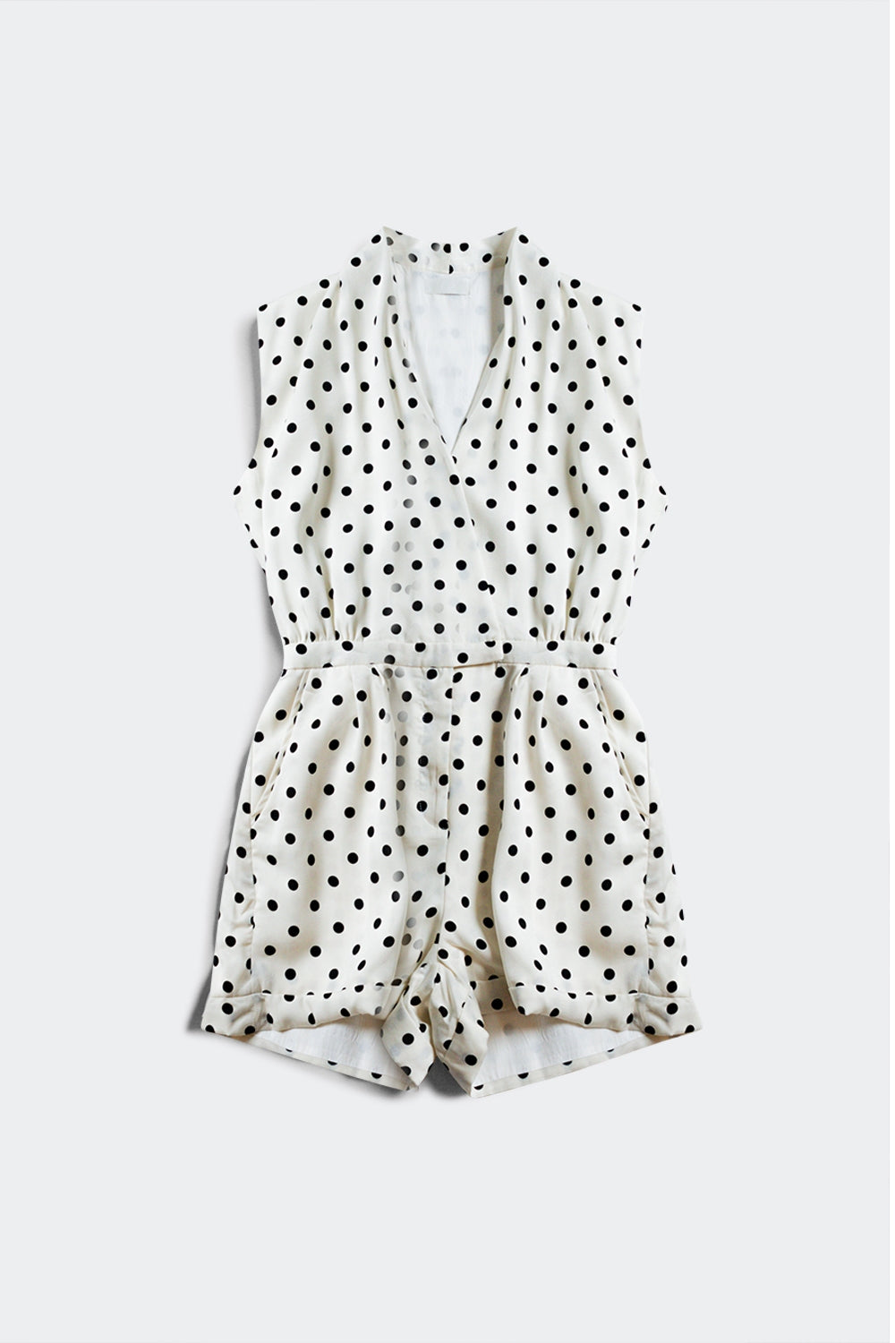 Pois Wrap Polka Dot Playsuit