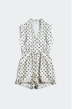 Pois Wrap Polka Dot Playsuit