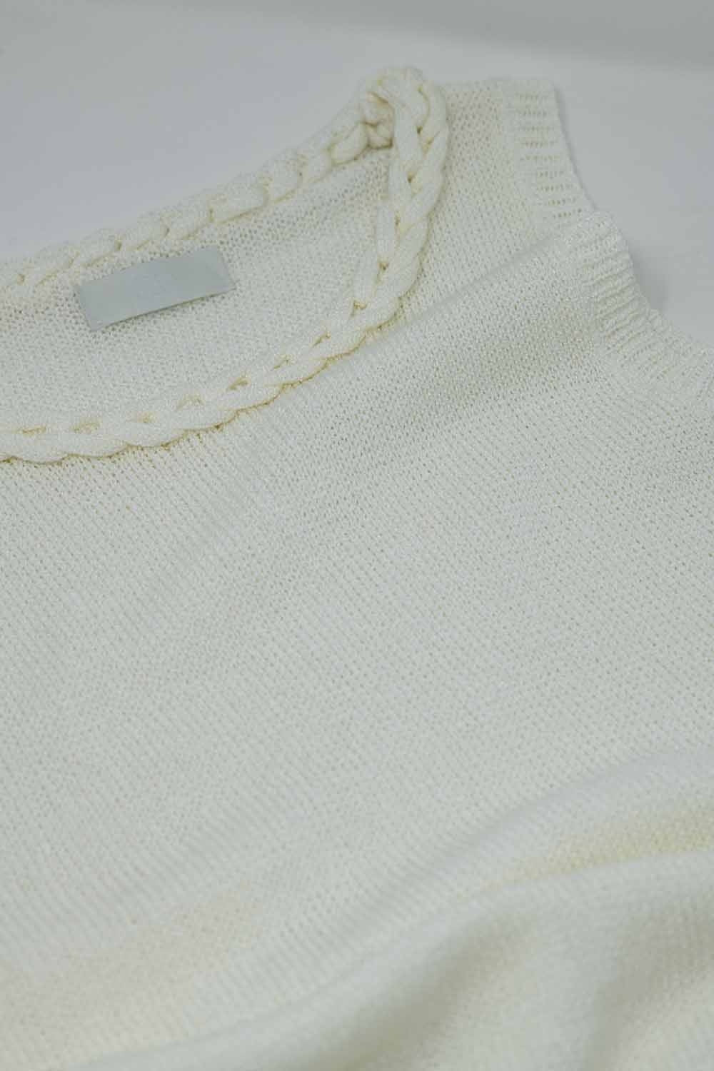 Tresse Braided Knit Midi Dress
