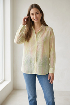 Palmiste Sheer Leaf Print Shirt