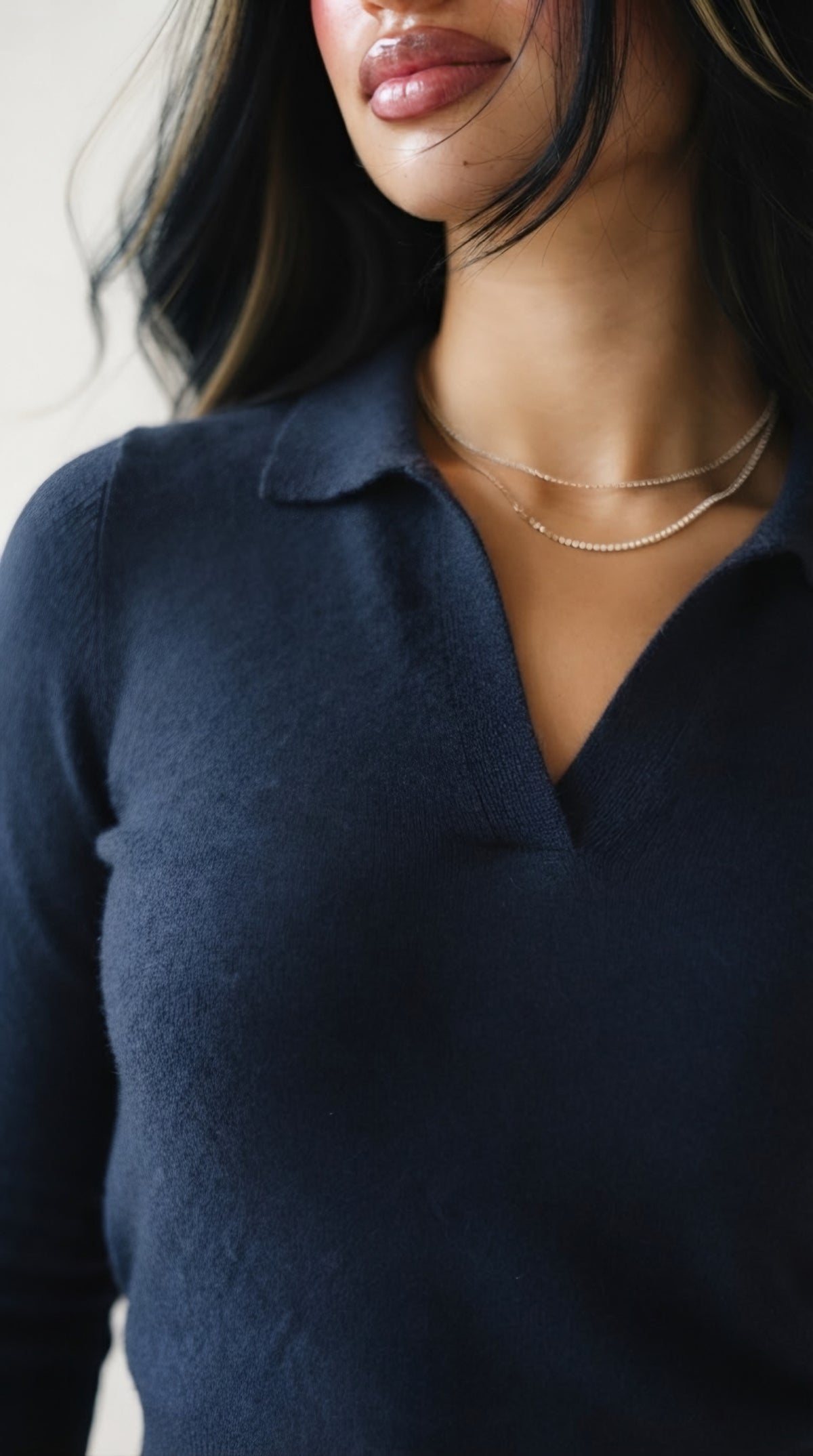 Liseré Polo Knit Sweater