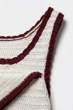 Grenat Crochet Trim Tank