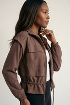 Élan Cropped Athletic Jacket