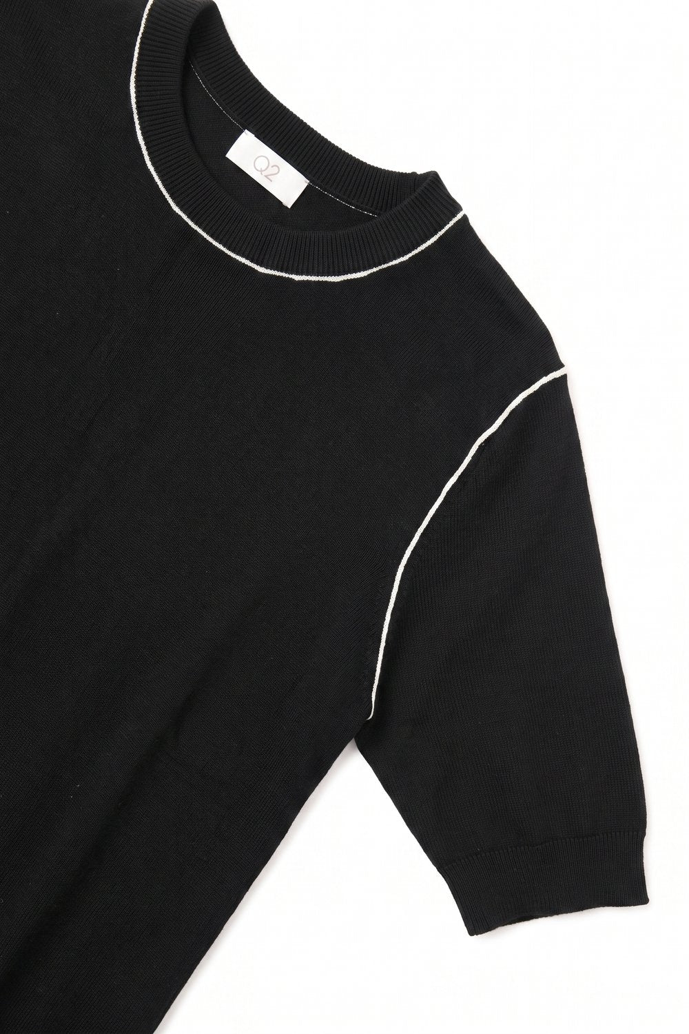 Nervuré Cap Sleeve Knit Sweater