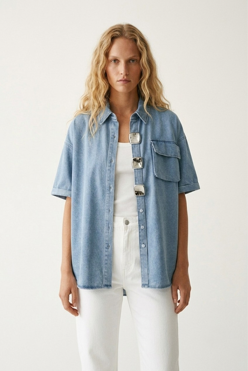 Argent Denim Shirt