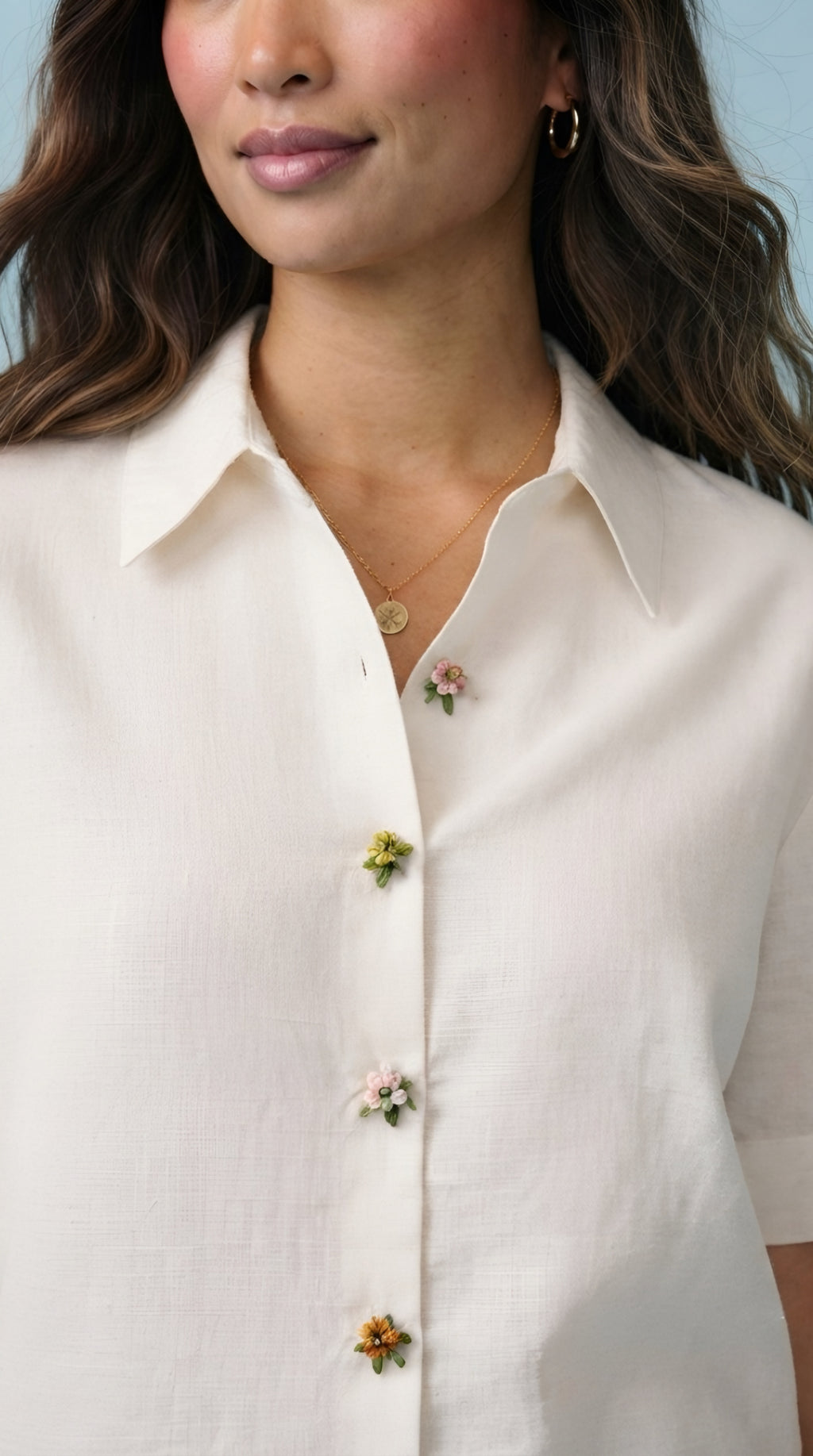 Bijou Jewel Button Shirt