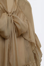 Volant Ruffled Chiffon Blouse