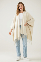 Effiloché Knit Poncho