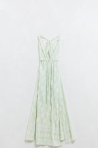 Feuille Mint Lurex Midi Dress